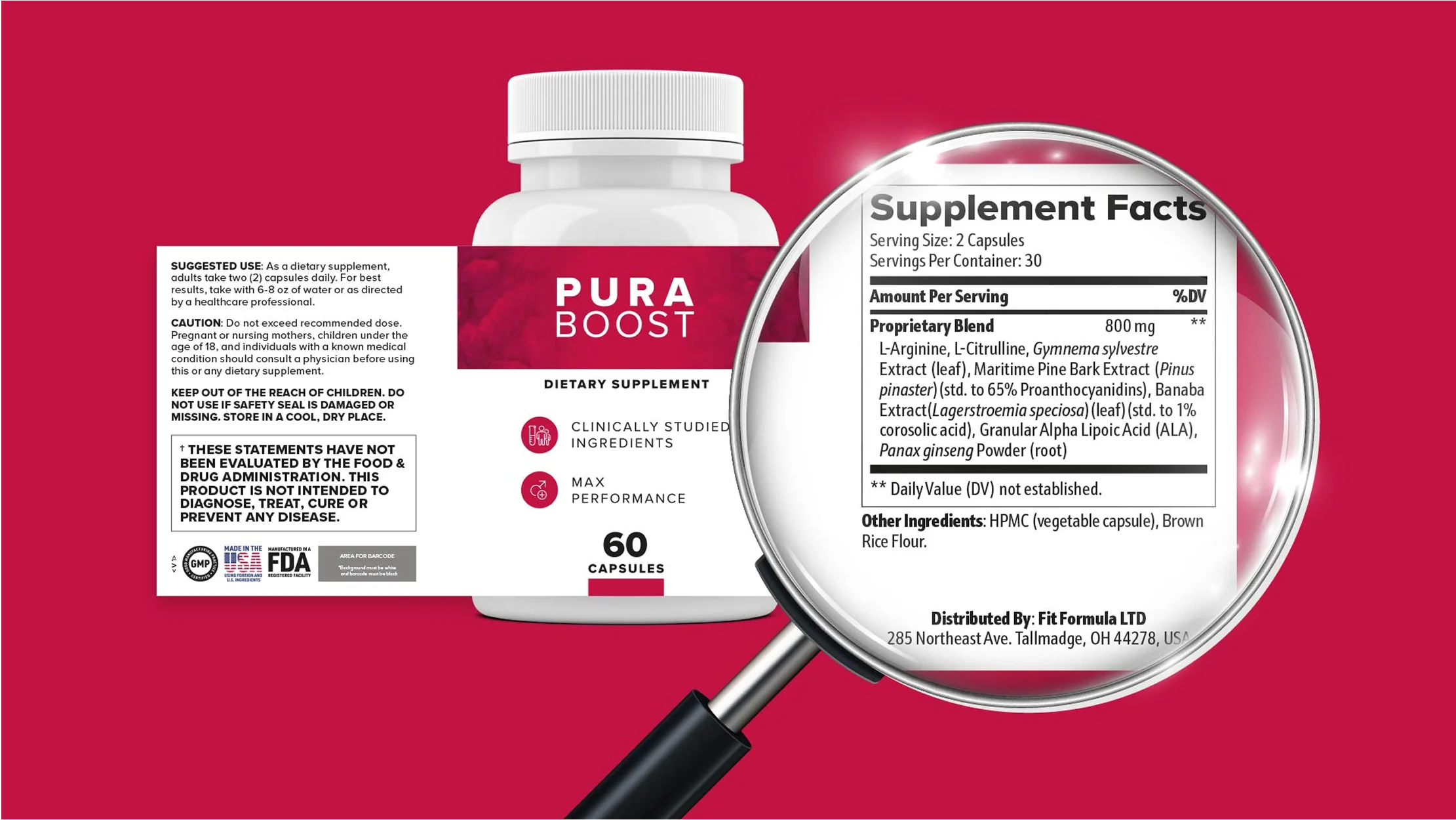 Pura Boost Product Label